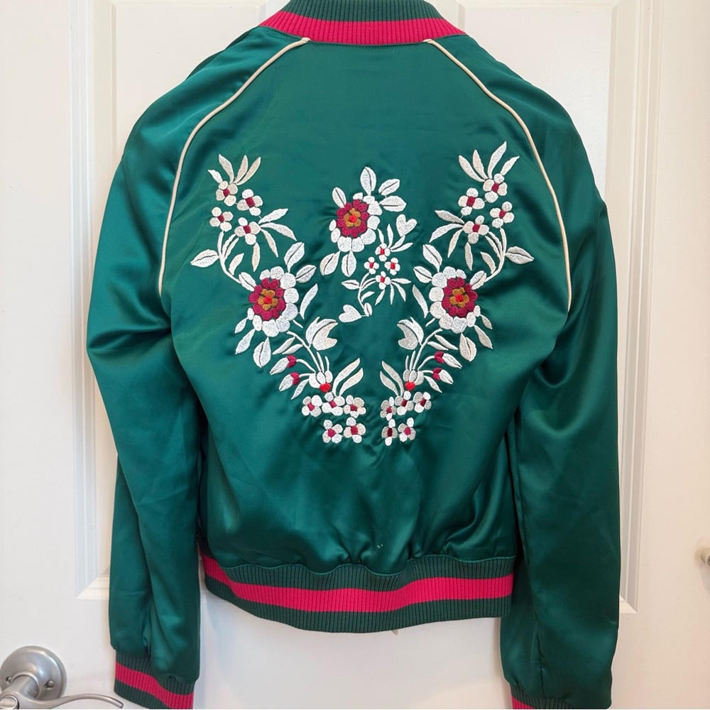 NWOT MAJE  Satin Flora Jacket Size:Xsmall US2 Spring/Summer